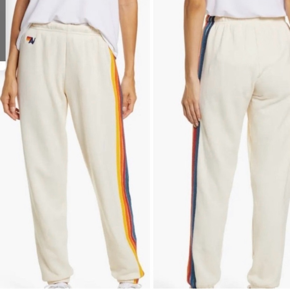 Aviator Nation Stripe Sweatpants Retail $156